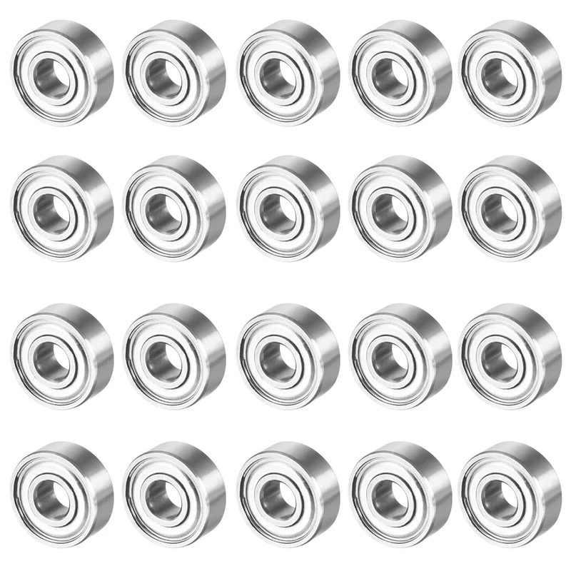 20pcs MR83ZZ 3mmx8mmx3mm Double Shielded Miniature Deep Groove Ball Bearing