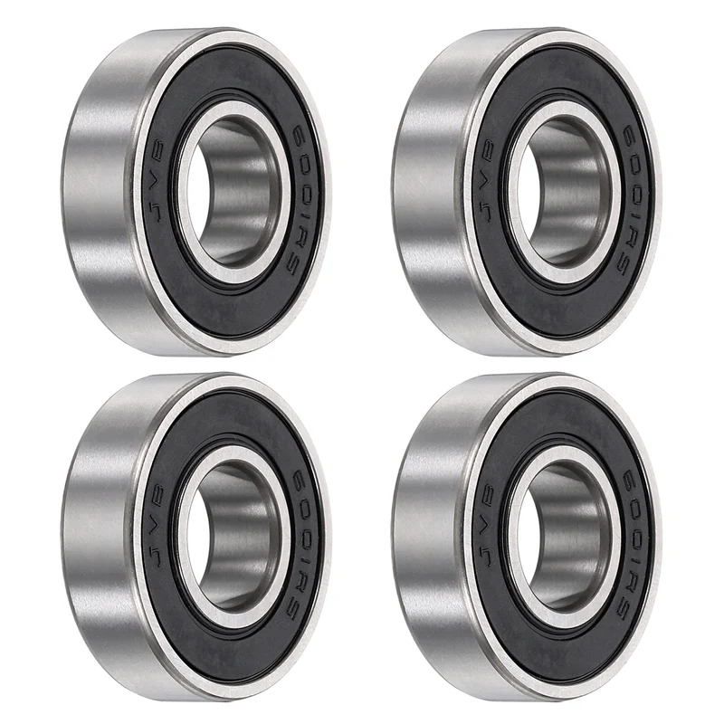 4Pcs 6001-2RS Deep Groove Ball Bearings 12x28x8mm ZV4 Level ABEC7 Precision