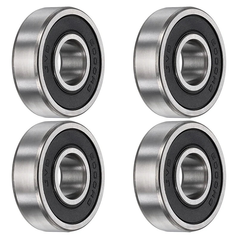 4Pcs 6000-2RS Deep Groove Ball Bearings 10x26x8mm ZV4 Level ABEC7 Precision
