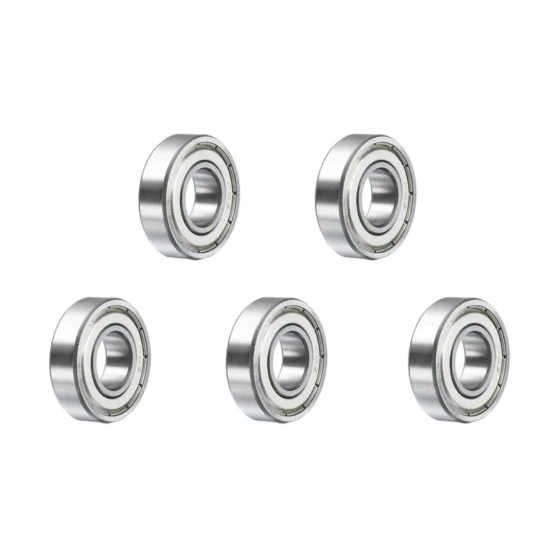 5Pcs R8ZZ Deep Groove Ball Bearings 1/2"x1-1/8"x5/16" Double Metal Shielded Z3