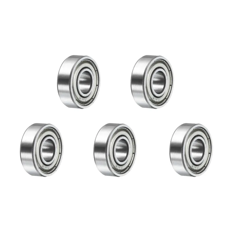 5Pcs R4ZZ Deep Groove Ball Bearings 1/4"x5/8"x0.196" Double Metal Shielded Z3