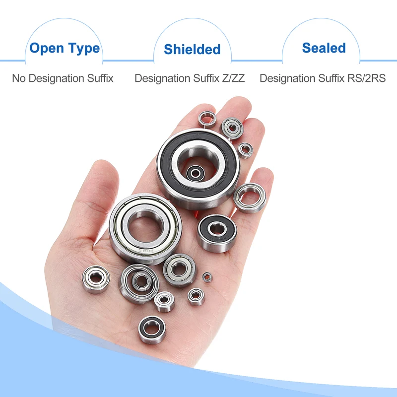 5Pcs R2AZZ Deep Groove Ball Bearings 1/8"x1/2"x11/64" Double Metal Shielded