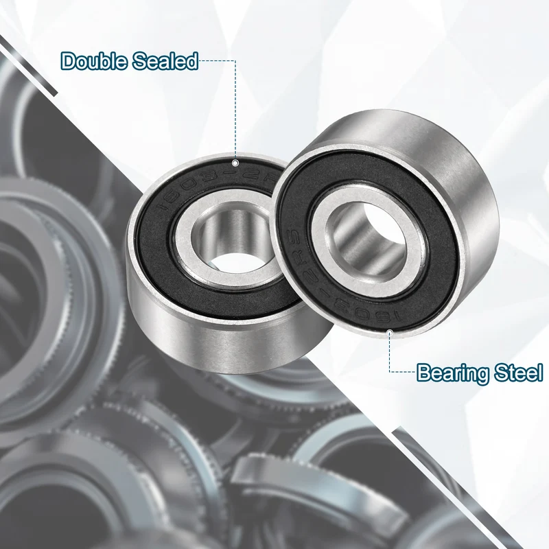 3Pcs 1603-2RS Deep Groove Ball Bearing 5/16" x 7/8" x 11/32" Sealed Bearing