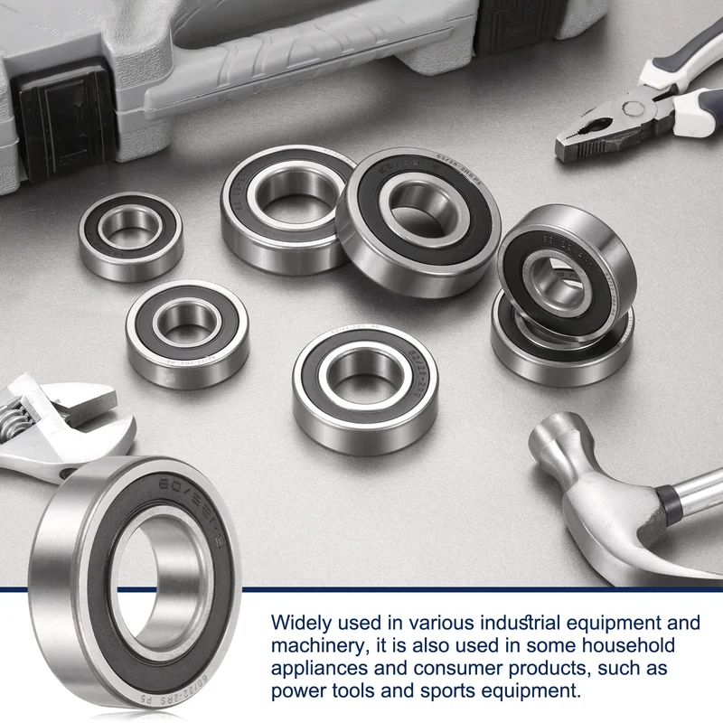 60/22-2RS Deep Groove Ball Bearing, 2pcs 22 x 44 x 12mm, ZV4 Double Rubber