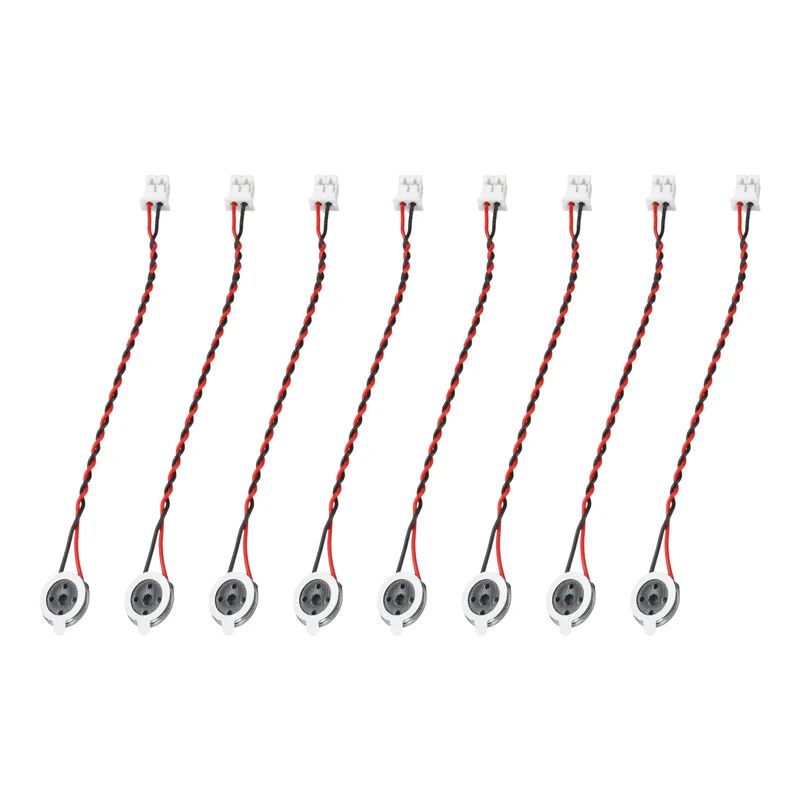 8Pcs 1W 8 Ohm 10mm Small Round Internal Magnetic Speaker with 2.0mm Terminal