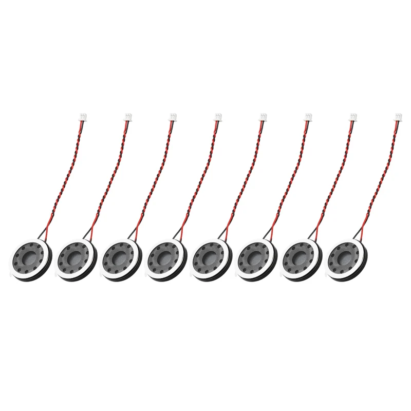 8Pcs 1W 8 Ohm 23mm Small Round Internal Magnetic Speaker with 1.25mm Terminal