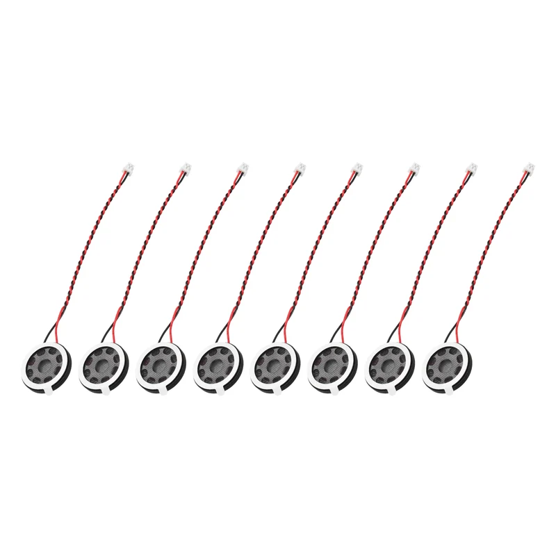 8Pcs 1W 8 Ohm 20mm Small Round Internal Magnetic Speaker with 1.25mm Terminal