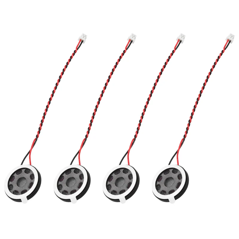 4Pcs 1W 8 Ohm 20mm Small Round Internal Magnetic Speaker with 1.25mm Terminal