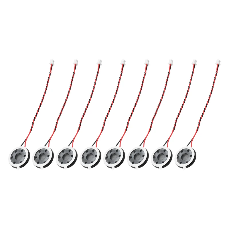 8Pcs 1W 8 Ohm 18mm Small Round Internal Magnetic Speaker with 1.25mm Terminal