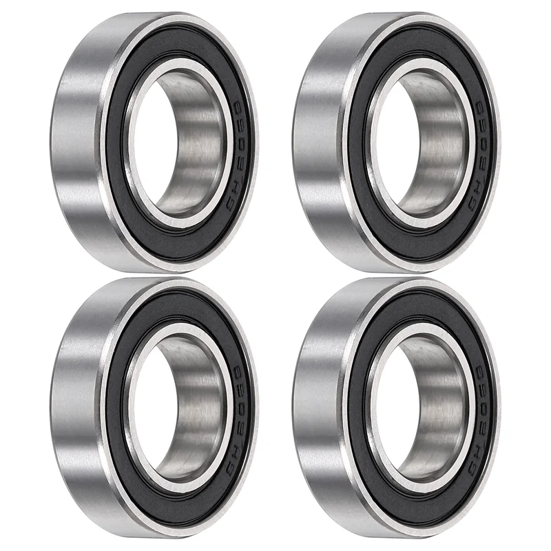 4Pcs 6902-2RS Deep Groove Ball Bearings 15x28x7mm ZV4 Level ABEC7 Precision