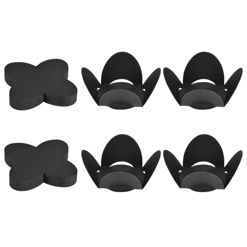 50Pcs Truffle Wrappers, Mini Cupcake Liners Chocolate Cups Liners, Black