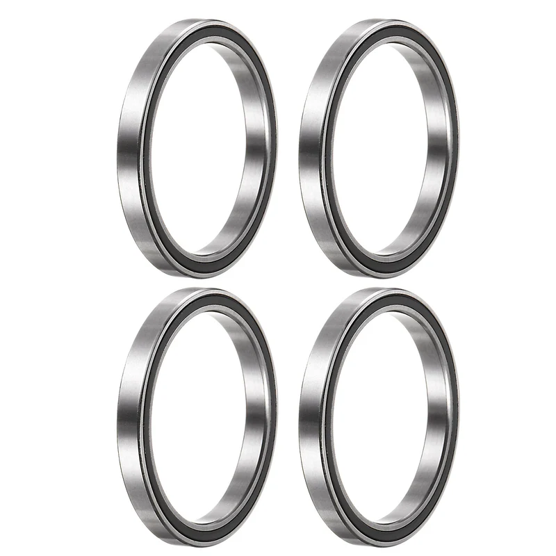 6706-2RS Deep Groove Ball Bearing,4pcs 30x37x4mm Z2 Bearings,Black