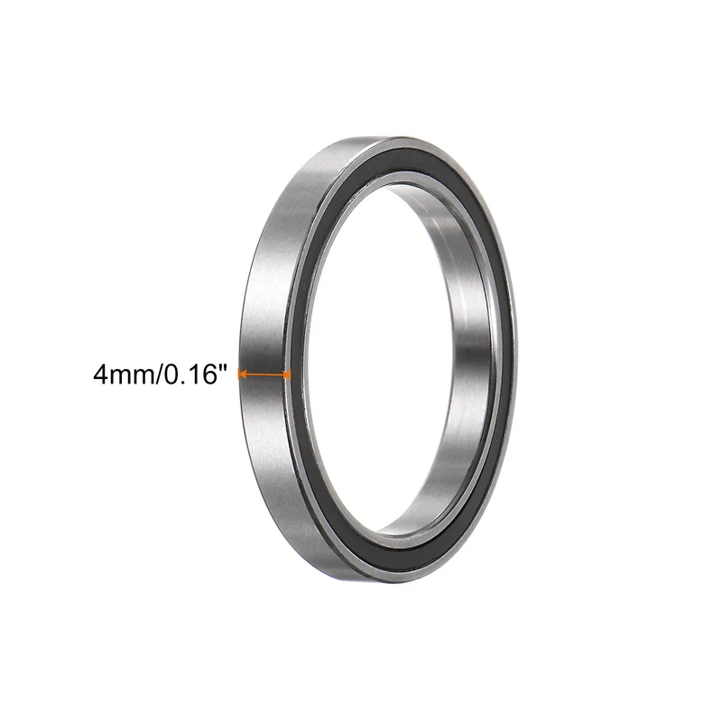 4pcs 6705-2RS Deep Groove Ball Bearing 25x32x4mm Z2 Bearings Black