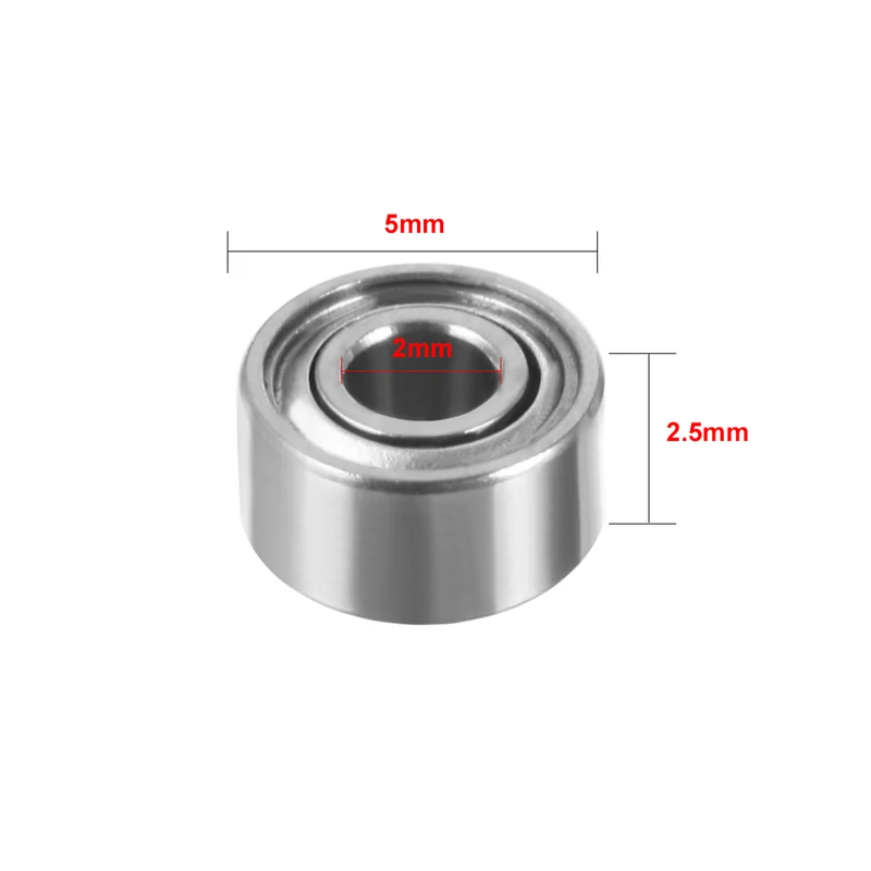 20pcs MR52ZZ Double Shielded Miniature Deep Groove Ball Bearing