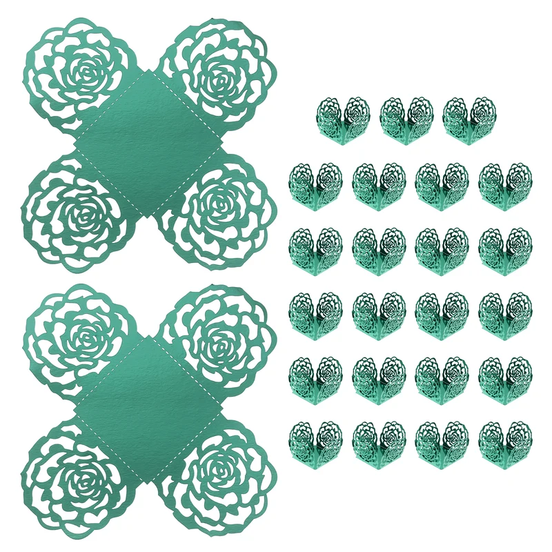 25PCS 4 Inch Truffle Wrappers for Wedding Birthday, Light Blue