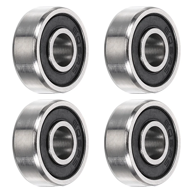 4Pcs 605-2RS Deep Groove Ball Bearings 5x14x5mm ZV4 Level ABEC7 Precision