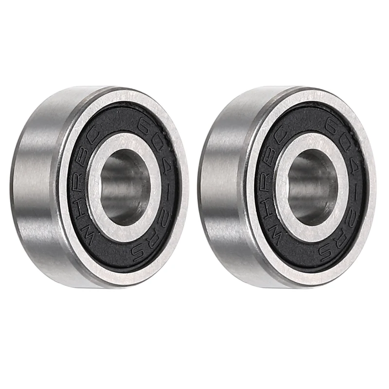 2Pcs 604-2RS Deep Groove Ball Bearings 4x12x4mm ZV4 Level ABEC7 Precision