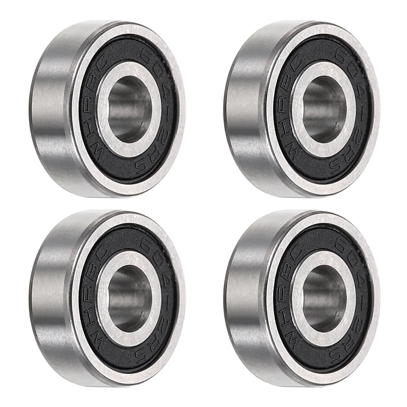 4Pcs 604-2RS Deep Groove Ball Bearings 4x12x4mm ZV4 Level ABEC7 Precision