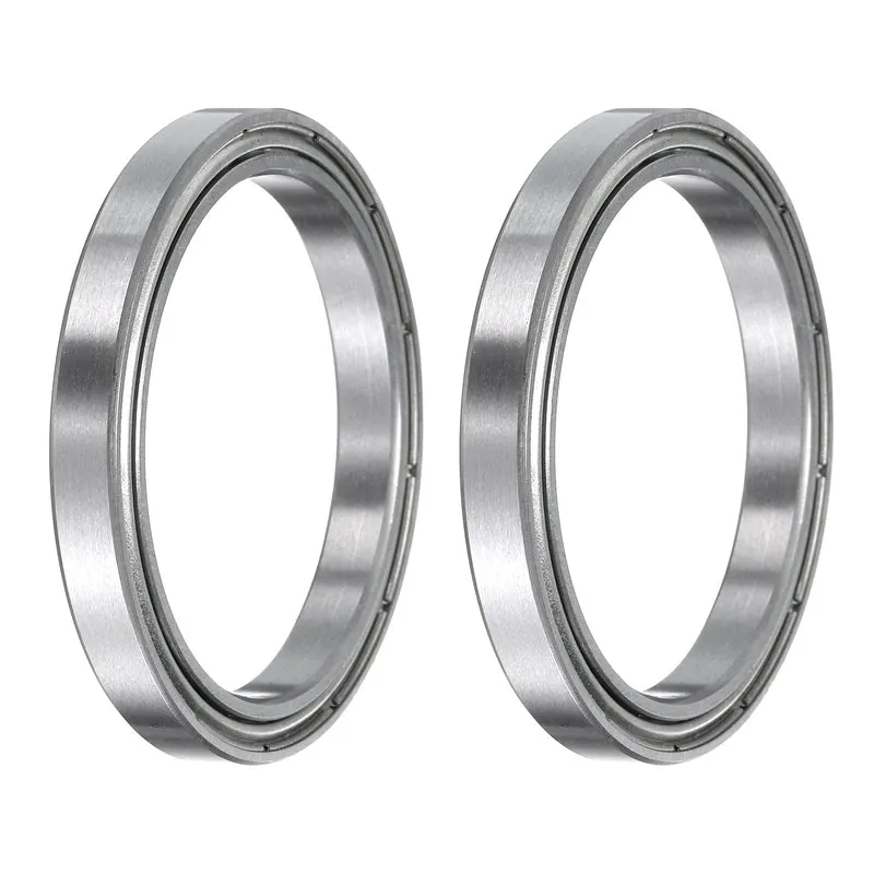 2pcs 6707ZZ Deep Groove Ball Bearings, Chrome Steel Z2 Double Metal, 35x 44x 5mm