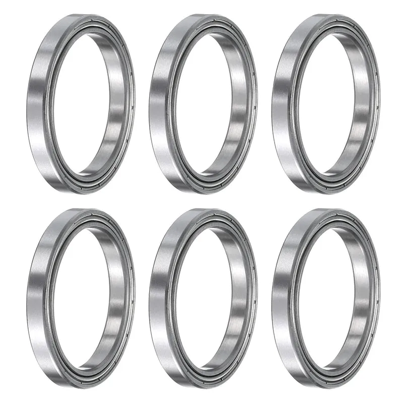 6pcs 6705ZZ Deep Groove Ball Bearings Chrome Steel Z2 Double Metal 25x32x4mm