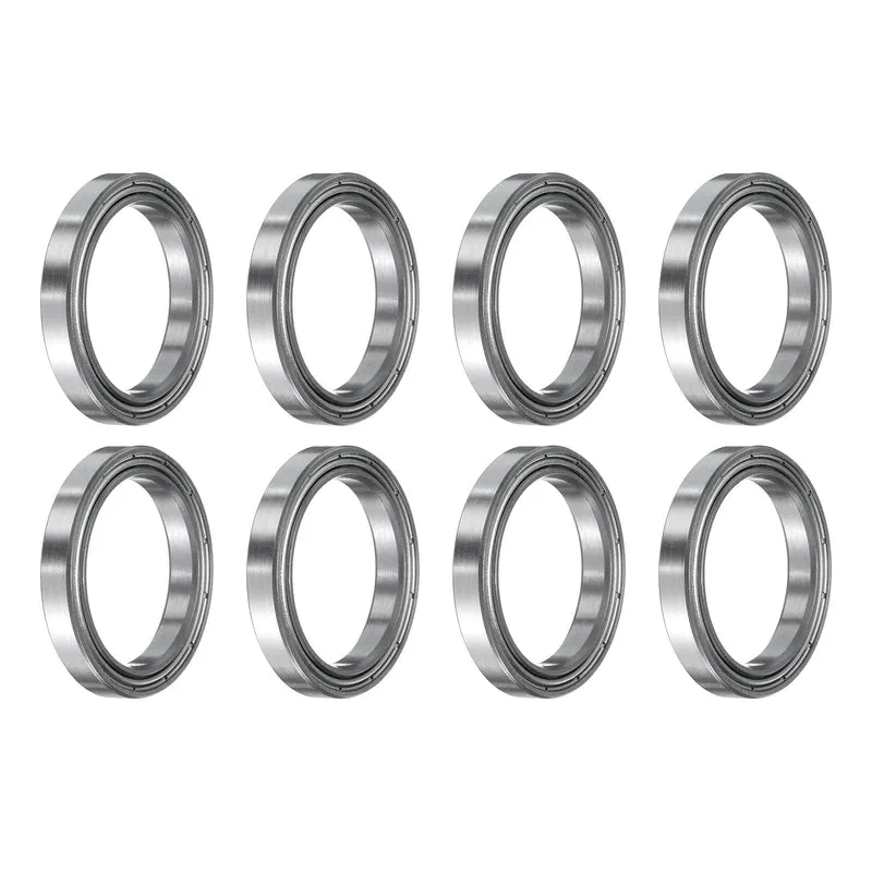 8pcs 6704ZZ Deep Groove Ball Bearings, Chrome Steel Z2 Double Metal, 20x 27x 4mm
