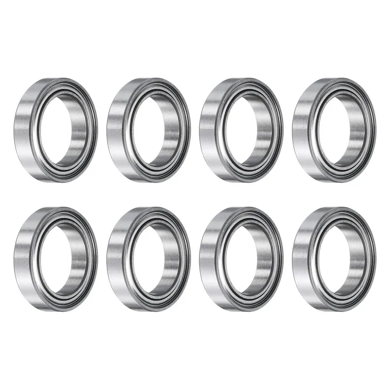 8pcs 6701ZZ Deep Groove Ball Bearings Chrome Steel Z1 Double Metal 12x18x4mm