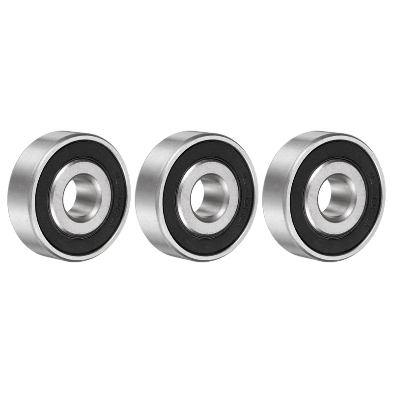 1620-2RS Deep Groove Ball Bearing, 3pcs 7/16" x 1-3/8" x 7/16", Z2 Double Rubber