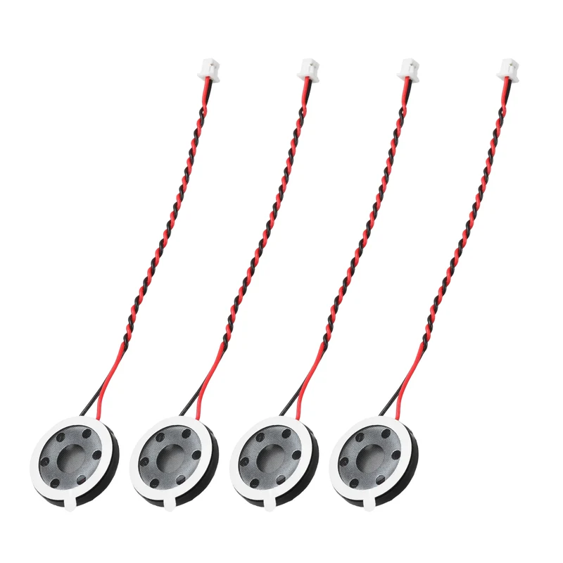 4Pcs 1W 8 Ohm 18mm Small Round Internal Magnetic Speaker with 1.25mm Terminal