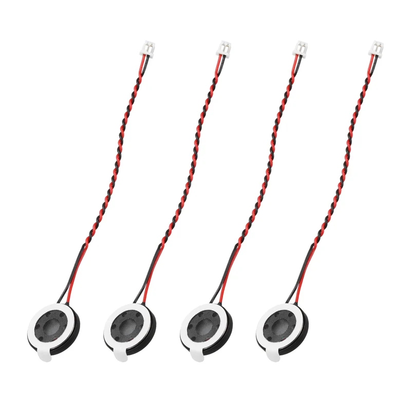 4Pcs 1W 8 Ohm 15mm Small Round Internal Magnetic Speaker with 1.25mm Terminal
