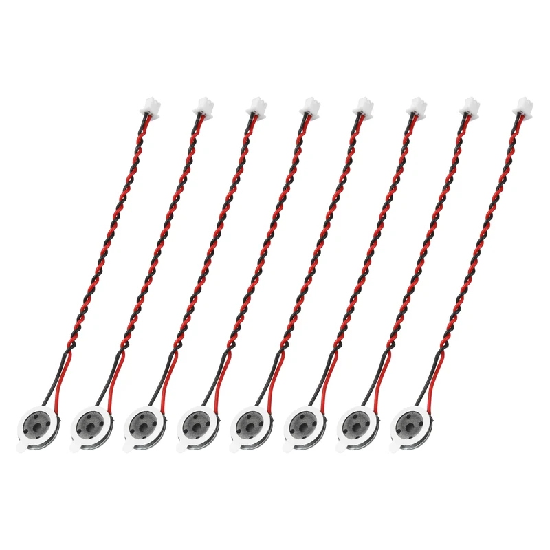 8Pcs 1W 8 Ohm 10mm Small Round Internal Magnetic Speaker with 1.25mm Terminal