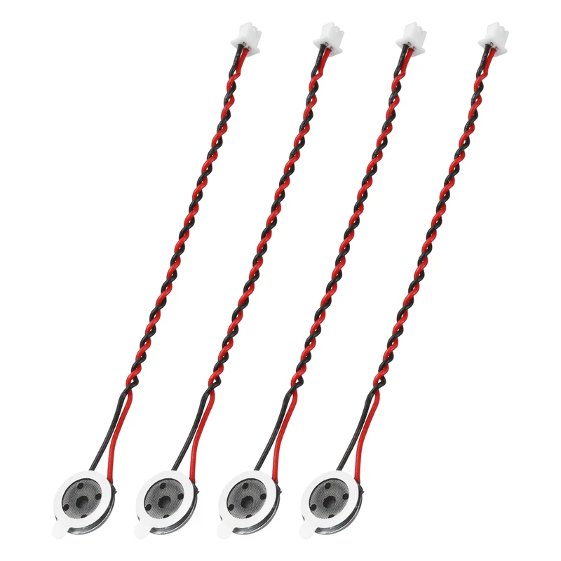 4Pcs 1W 8 Ohm 10mm Small Round Internal Magnetic Speaker with 1.25mm Terminal