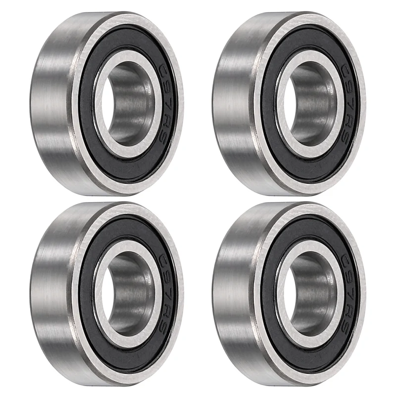 4Pcs 697-2RS Deep Groove Ball Bearings 7x17x5mm ZV4 Level ABEC7 Precision
