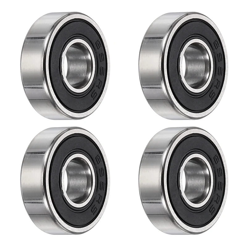 4Pcs 695-2RS Deep Groove Ball Bearings 5x13x4mm ZV4 Level ABEC7 Precision