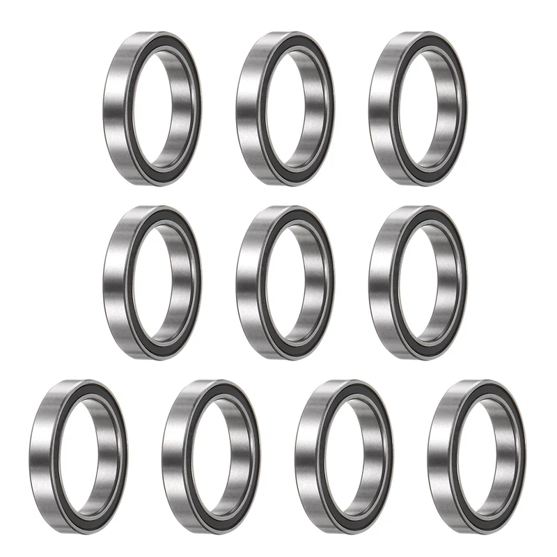 10pcs 6703-2RS Deep Groove Ball Bearing 17x23x4mm Z2 Bearings Black
