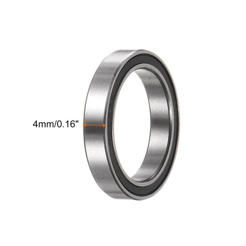 10pcs 6703-2RS Deep Groove Ball Bearing 17x23x4mm Z2 Bearings Black