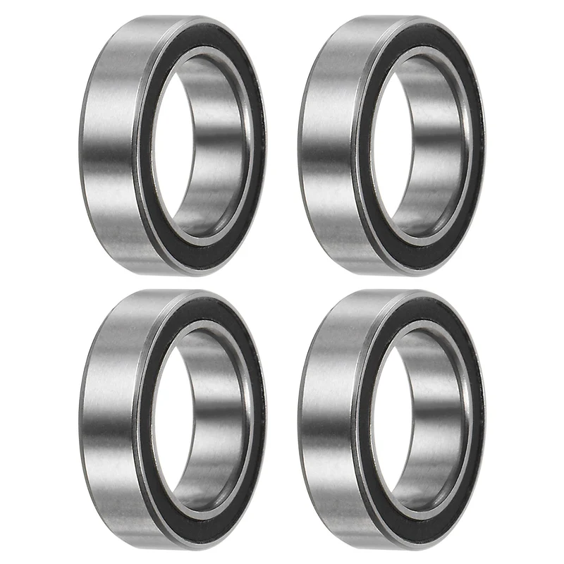 6700-2RS Deep Groove Ball Bearing,4pcs 10x15x4mm Z2 Bearings,Black