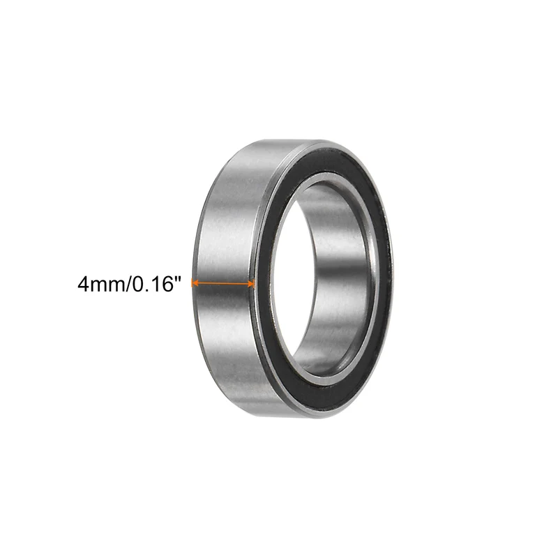 6700-2RS Deep Groove Ball Bearing,10pcs 10x15x4mm Z2 Bearings,Black