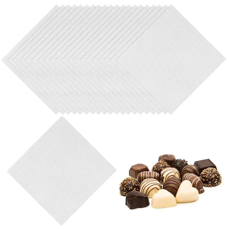 400 Pcs Candy Foil Wrappers, 3.1 x 3.1 Inch Chocolate Wrappers, Silver