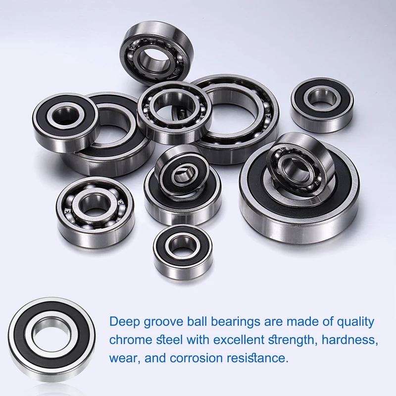 6306-2RS Deep Groove Ball Bearings, 25 x 72 x 19mm C3 Double Sealed Gcr15