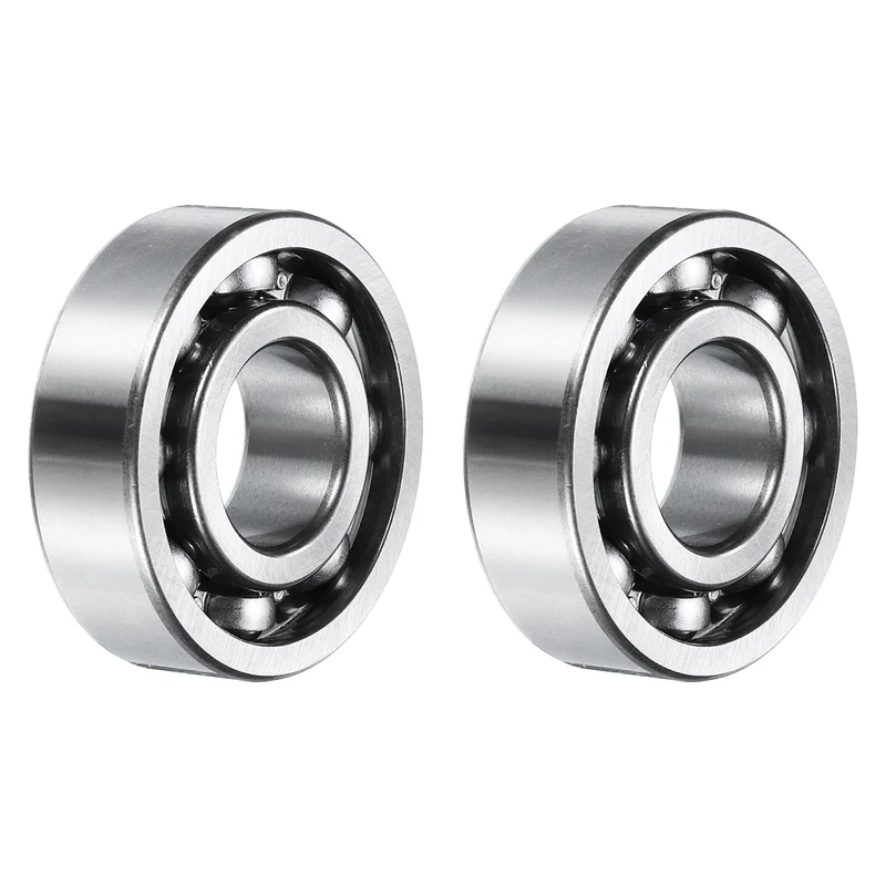 6203 Deep Groove Ball Bearings, 2pcs 17 x 40 x 12mm C3 Open Type Chrome Steel