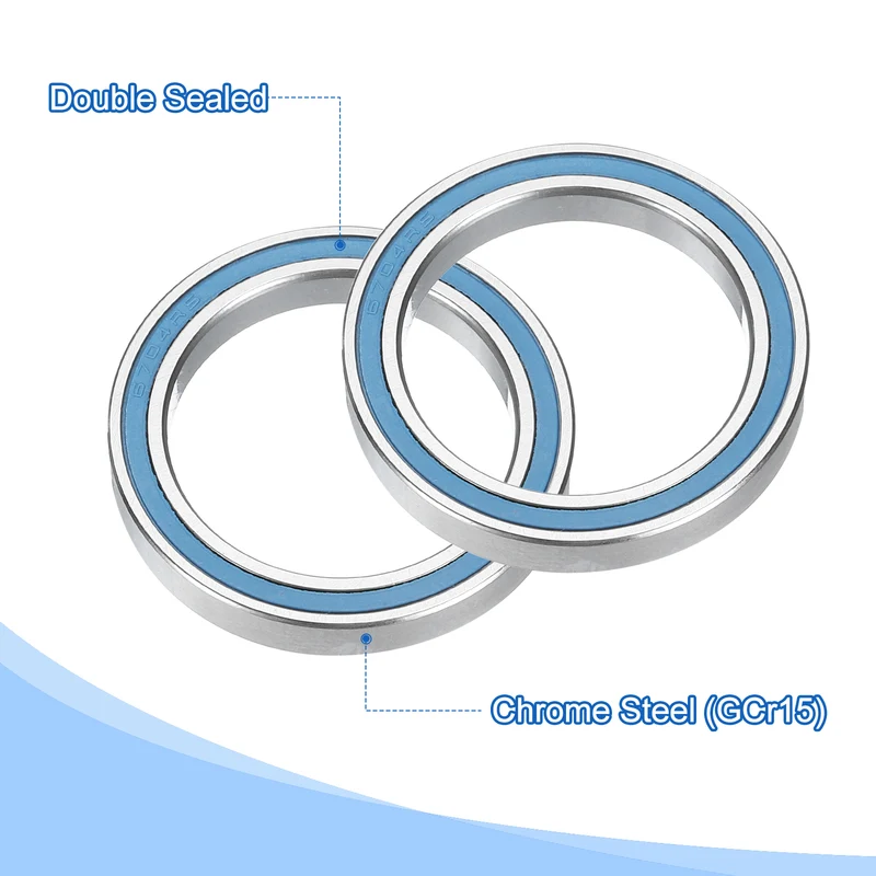 8pcs 6704-2RS Deep Groove Ball Bearings 20x27x4mm P6(ABEC3) Blue
