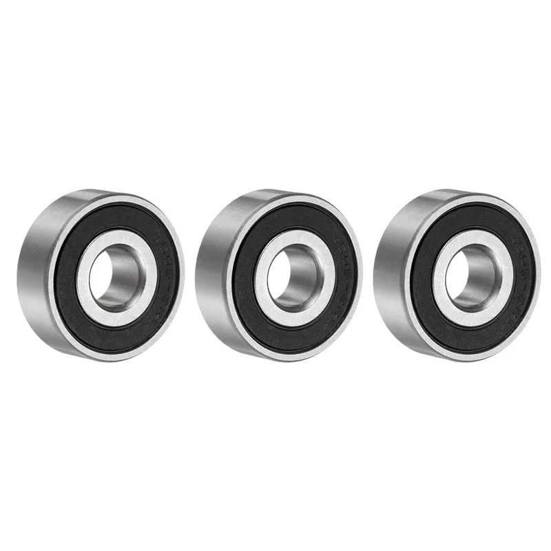 1605-2RS Deep Groove Ball Bearing, 3pcs 5/16" x 29/32" x 5/16", Z2 Double Rubber