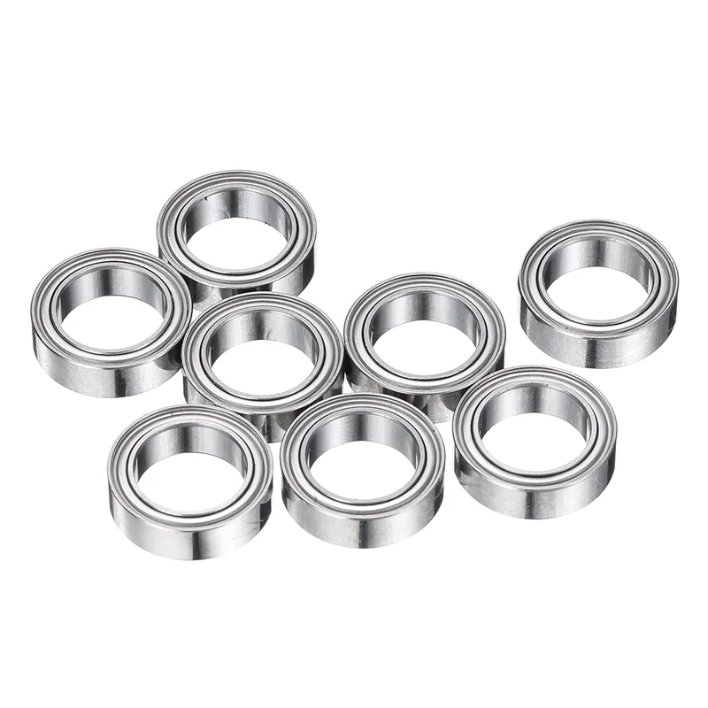 8Pcs MR128ZZ Deep Groove Ball Bearings, 8mm ID 12mm OD 3.5mm Width Bearing