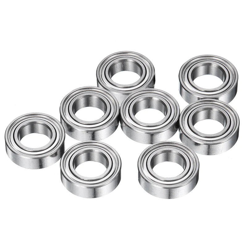 8Pcs MR137ZZ Deep Groove Ball Bearings, 7mm ID 13mm OD 4mm Width Bearing