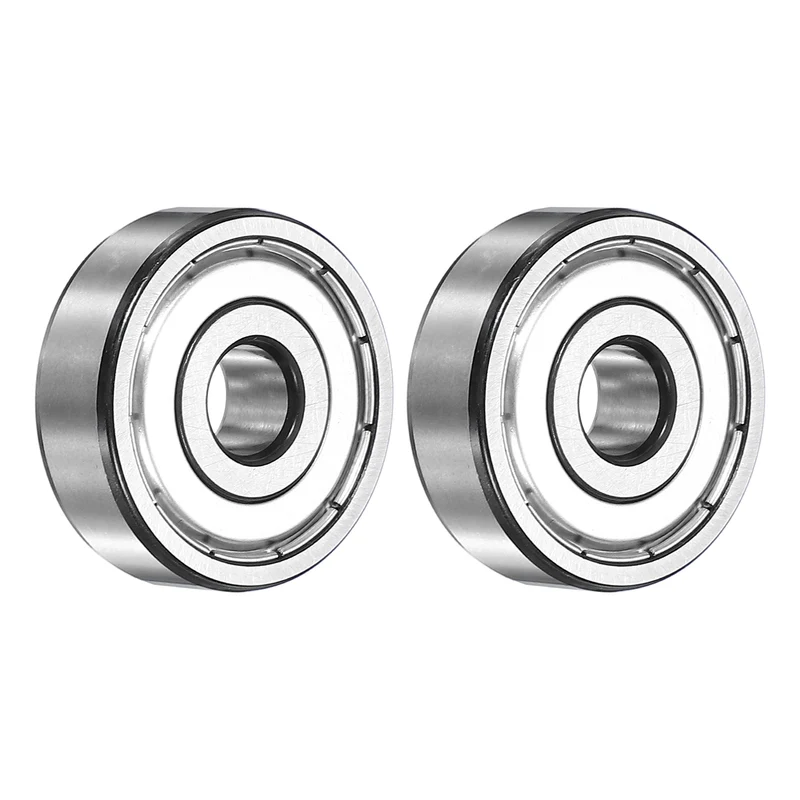 2Pcs 6300ZZ Deep Groove Ball Bearing, 10x35x11 mm Double Shielded Chrome Steel