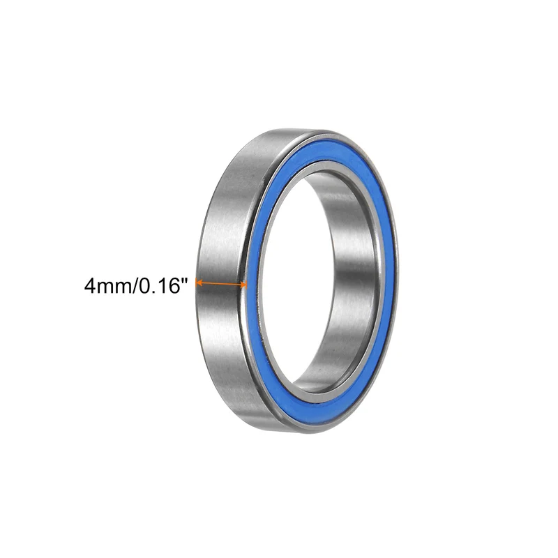 6702-2RS Deep Groove Ball Bearing,10pcs 15x21x4mm Z2 Bearings,Blue