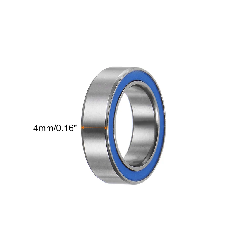 6700-2RS Deep Groove Ball Bearing, 10pcs 10 x 15 x 4mm Double Rubber Sealed Chrome Steel Bearings, Blue