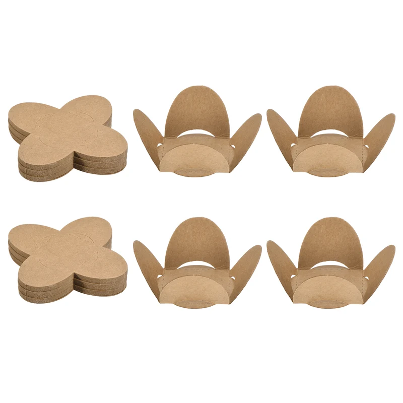 50Pcs Truffle Wrappers, Mini Cupcake Liners Chocolate Cups Liners, Brown