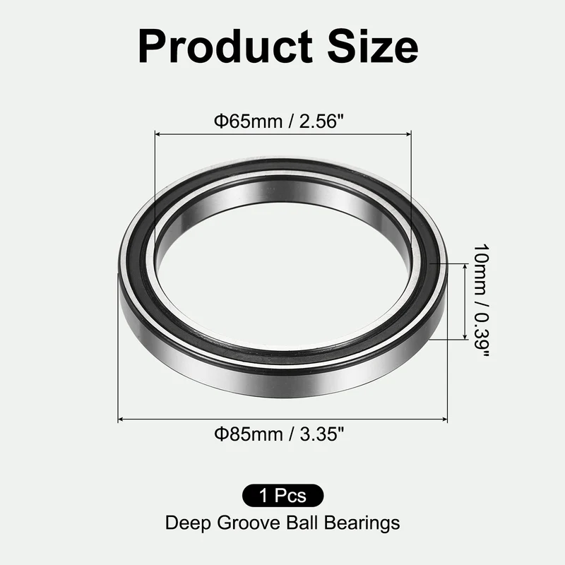 6813-2RS Deep Groove Ball Bearings 65x85x10mm ABEC3 Bearing