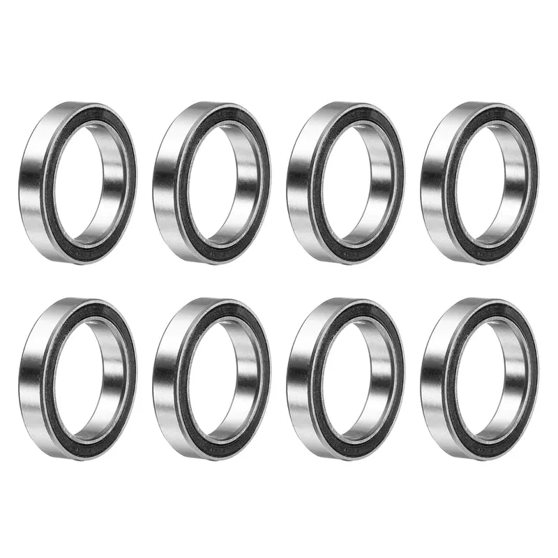 8pcs 6702-2RS Deep Groove Ball Bearings 15x21x4mm, P6(ABEC3)